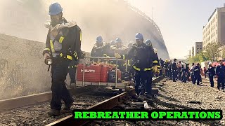 🌟 FLEET FRIDAY 🌟 FDNY REBREATHER TASK FORCE DRILL  REBREATHER UNIT DRÄGER MASKS [upl. by Lewiss]