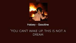 ✨ Halsey  Gasoline sped up  lyrics ✨ [upl. by Balthazar]