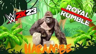 W2K23 HARAMBE ROYAL RUMBLE Who’s The Superior Gorilla [upl. by Chesna261]