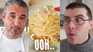 Pro Chef Reacts To Vincenzos Plate SPAGHETTI CARBONARA [upl. by Koffler279]