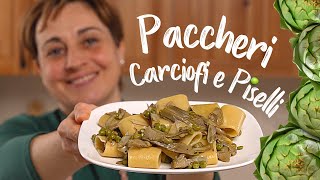 PACCHERI CARCIOFI E PISELLI Ricetta Facile  Fatto in Casa da Benedetta [upl. by Ateval]