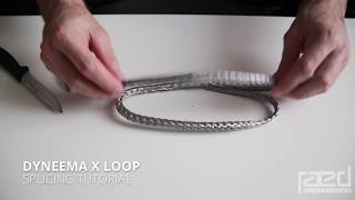 How to splice a x loop with Dyneema without stitching [upl. by Gaskin]