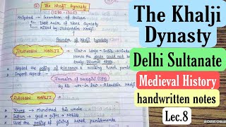 The Khalji Dynasty  Delhi Sultanate  Medieval History  Lec 8  An Aspirant [upl. by Kit]