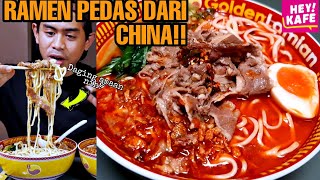 TANBOY KUN MAKAN RAMEN ALA CHINA PEDAS LEVEL TERTINGGI  Hey Kafe [upl. by Adnorrehs]