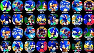 Sonic 1Sonic 2 Sonic Dash Sonic Forces Sonic Dash 2Go Sanic Goo Sonic CD Classic Sonic Hedge [upl. by Honebein656]