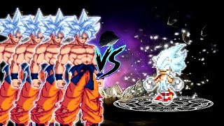 No Way😨  Son Goku V5 OP all form X 4 VS Sonic Chaos V4 JVL OP all form in Jump Force Mugen [upl. by Rozele584]