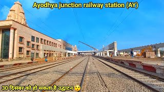 Ayodhya railway station construction workayodhya Junction railway stationayodhya development work [upl. by Ellerey]