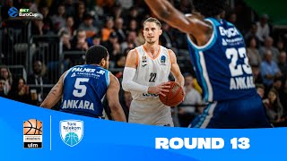 ratiopharm UlmTurk Telekom Ankara  Round 13 Highlights  202324 BKT EuroCup [upl. by Dranyam]