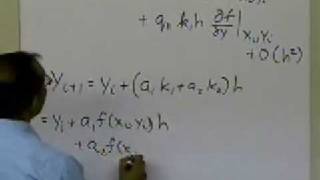 Chapter 0803 Lesson Runge Kutta Second Order Method Derivation Part 2 of 2 [upl. by Mcnalley]