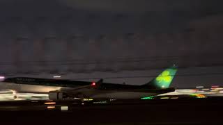 Aer Lingus Airbus A330300 EIGCF arrives in Las Vegas [upl. by Gwenore]