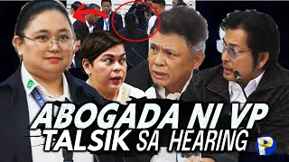 ABOGADA ni VP Sara Duterte pinatalsik sa house hearing sa hindi pagtake ng oath [upl. by Xel680]