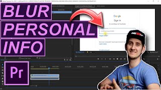 ADOBE PREMIERE PRO 2020  HOW TO HIDE CONFIDENTIAL INFORMATION [upl. by Ajnot]