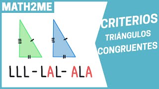 Criterios para TRIÁNGULOS CONGRUENTES [upl. by Notniuqal]