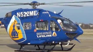 N522ME  STAT MedEvac 10Johns Hopkins LIFELINE Taking Off [upl. by Harberd]