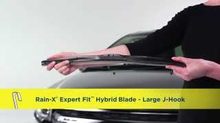 RainX® Expert Fit™ Hybrid Wiper Blade Installation  Large J m5 [upl. by Hinman612]