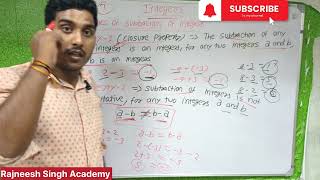 properties of subtraction of integers  write properties of subtraction of integers [upl. by Tuorah537]