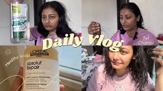 My Hair Care Routine  Winter Arc Challenge  Day 3  Vlog 3  polydutta dailyvlog [upl. by Anaes]