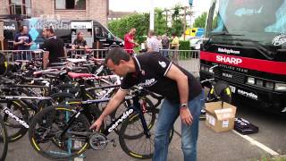 David Zabriskies Cervelo S5 Tour de France bike [upl. by Weingarten711]