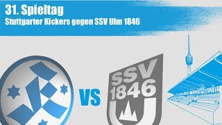 31 Spieltag Stuttgarter Kickers vs SSV Ulm 1846SpielberichtInterviews [upl. by Ahsihat]