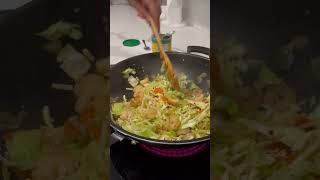 dinner veggie ginisa with shrimp food minivlog [upl. by Ahsikat547]