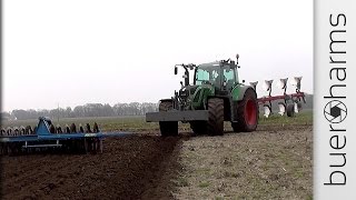 Fendt 716 und Kverneland 5 Schaarpflug am pflügen [upl. by Aetnahs]