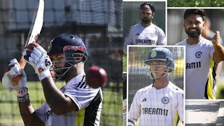 Indian Cricket Team Practice session today at WACA  KL Rahul Yashasvi Jaiswal ahead of BGT 202425 [upl. by Inilahs]