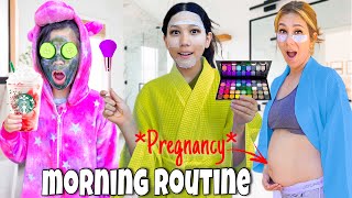 NEW SUMMER MORNING ROUTINE Pregnancy Edition [upl. by Kloman516]