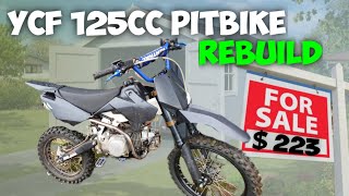 125cc pitbike rebuild Can we fix it [upl. by Kyle]