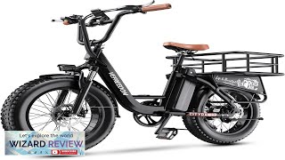 1500W Peak Electric Bike for Adults 48V 20Ah Removable Battery Max Range Review [upl. by Nelav]