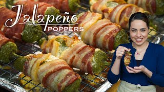 EASY BAKED Jalapeño Poppers  Villa Cocina [upl. by Violet]