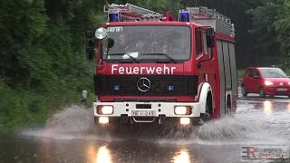 AUSNAHMEZUSTAND NACH UNWETTER  Unzählige Einsätze nach Starkregen in der Region Düsseldorf [upl. by Yrahcaz]