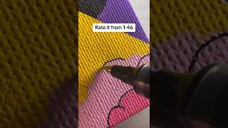 Customising mini Canvas with Posca markers satisfying shorts [upl. by Yrreb107]