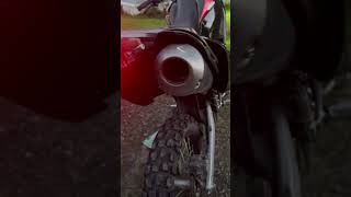 CRF250L stock exhaust wo baffle [upl. by Neitsabes]