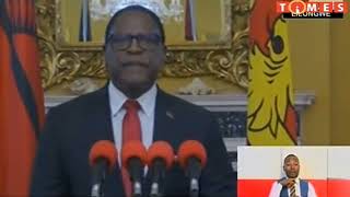 Malawi President Chakwera addresses the nation following VP Dr Saulos Chilimas aircraft crash [upl. by Vasileior]