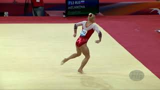 MELNIKOVA Angelina RUS  2018 Artistic Worlds Doha QAT  Qualifications Floor Exercise [upl. by Pamella]