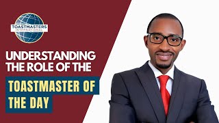 Toastmaster of the Day Role Explained [upl. by Darmit]