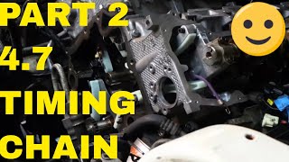 Part 2Chrysler 47 V8 Timing Chain Removal and Installation [upl. by Smaj957]