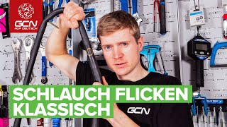 Wie man seinen Schlauch am Fahrrad Flickt [upl. by Barbi]