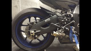 Yamaha R1 exhaust sound crazy [upl. by Roosnam414]