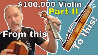 A E Smith 1934 Violin Repair part 2 [upl. by Ellenahc]