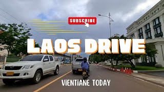 Vientiane Laos Today  Drive to work  Annasor Travels 2024 May 23 [upl. by Emlynn239]