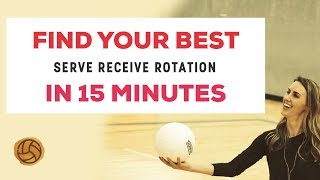 Easy Volleyball Drill to Determine Your BEST Serve Receive Rotation Using ONE Stat [upl. by Onek506]