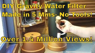 DIY water filter How to make FILTHY WATER drinkable [upl. by Cassiani]