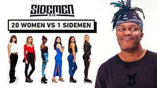 20 WOMEN VS 1 SIDEMEN KSI EDITION [upl. by Anelleh]