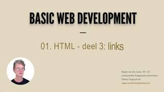 BWD 01 HTML  deel 3 links [upl. by Oicneserc]