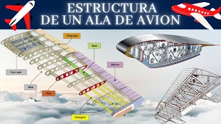 🚀🚁ESTRUCTURA de un ALA de Avion 🛬 Elementos Estructurales y Materiales  FAA 🛠🛫 [upl. by Ashok]