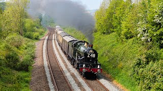 7029 Clun Castle climbing Whiteball working 1Z48 The Great Western Railway  11th May 2024 [upl. by Kirby]