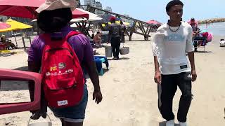 🇨🇴【4K HD】Playa Boca Grande Cartagena Colombia Beach Walk [upl. by Ellehcit]