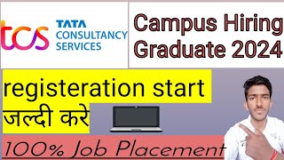 TCS Recruitment 2024  Campus Hiring Freshers  Latest Jobs [upl. by Obadias]