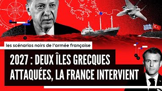 2027  Erdogan attaque deux îles grecques la France intervient [upl. by Nueovas]